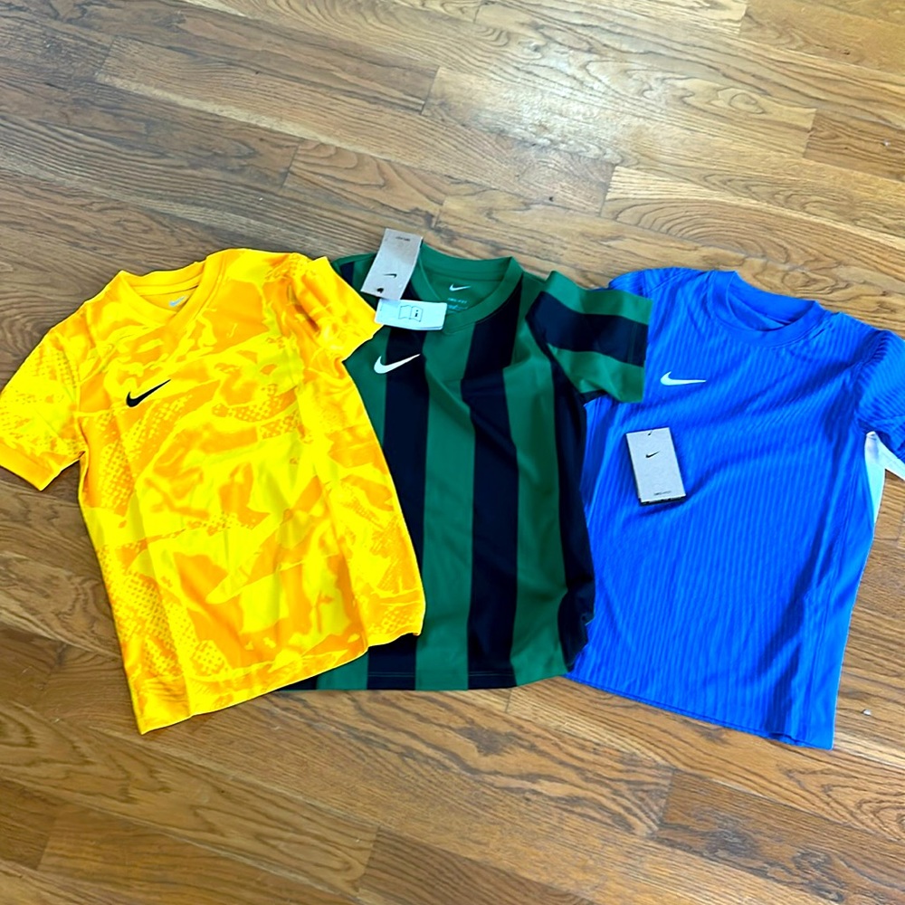 Nike Boys Soccer Shirt Lot (3 Pieces NWT) Boys Medium